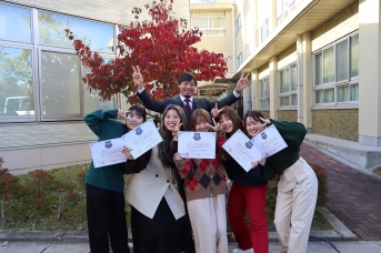 メンタルケアカウンセラーを取得した学生たち